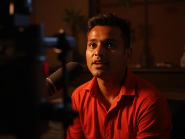 कलाकार साक्षात्कार सेवा का दृश्य